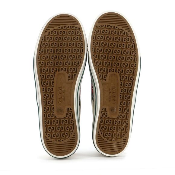 Gucci 1977 Tennis Sneakers GG Canvas Neutral, Yellow, Multicolor - Picture 4 of 6
